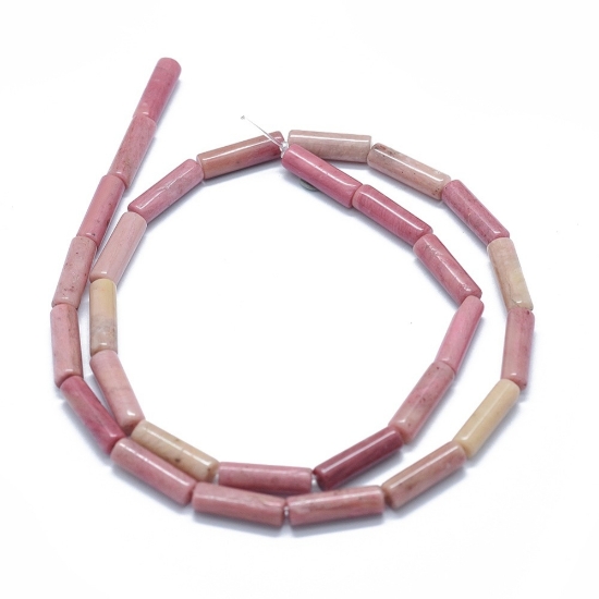 Picture of Rhodonite bead 12x4mm tube x39cm