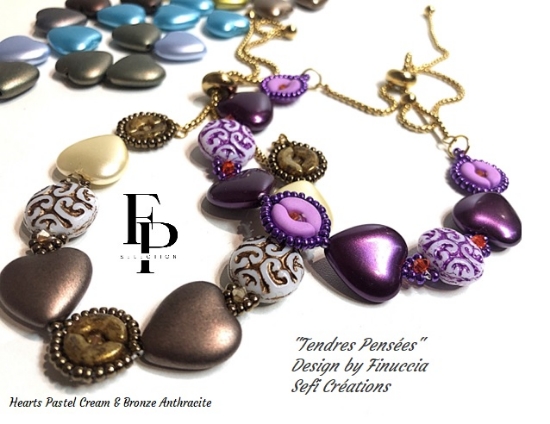 Picture of Bracelet "Tendres Pensées" - Instant Download of Printed Copy 