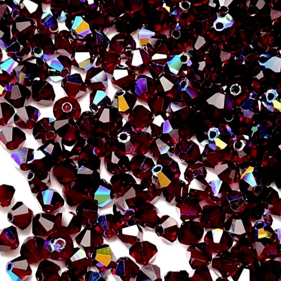 Image de Preciosa Bead Rondell 4mm Garnet AB x122