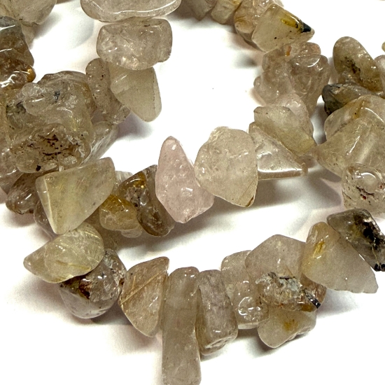 Picture of Rutilated Quartz bead 5-12mm Large Chip x35cm