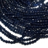 Picture of Faceted Glass bead 2mm round Ultramarine Blue x35cm