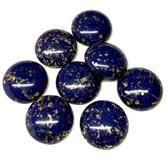 Picture of Cabochons par Puca® 18mm Opaque Dark Sapphire Silver x1