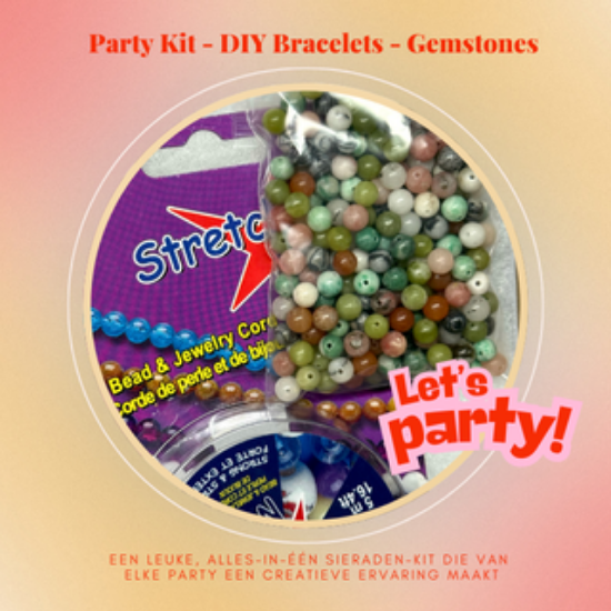 Picture of Party Kit Bracelets - Gemstones Beads - 6 persons