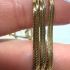 Picture of Stainless Steel Necklace 3mm Herringbone chain 60cm 18Kt Gold Plated x1