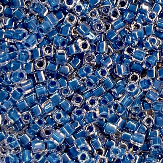 Picture of Miyuki Cubes 1.8mm 238 Blue Lined Crystal x10g