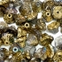 Picture of Flower Cup Beads 7x5mm Crystal Golden Rainbow x50