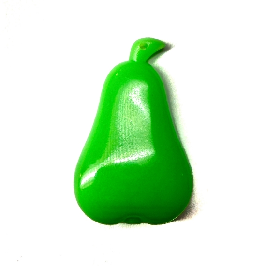 Picture of Vintage Acrylic Pendant Pear 37x23mm Green x1