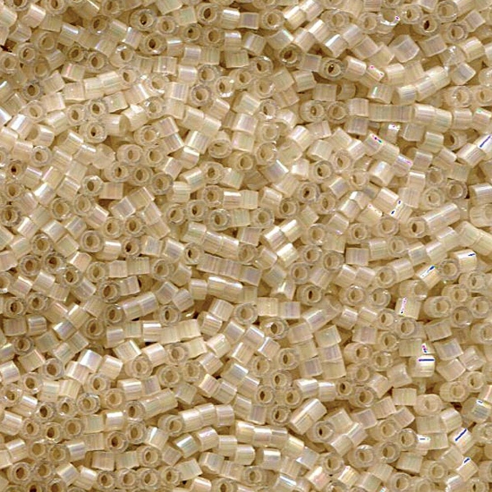 Picture of Miyuki Delica 11/0 DB1874 Silk Inside Dyed Smoke Pale Apricot AB x10g