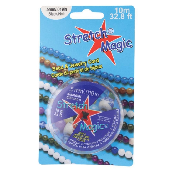 Picture of Stretch Magic Cord 0.5mm Black x10m