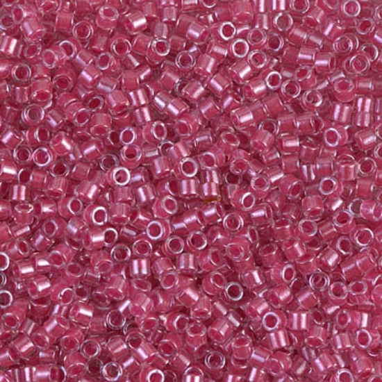 Picture of Miyuki Delica 10/0 DBM914 Sparkling Dark Pink Lined Crystal x10g
