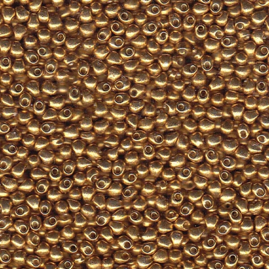 Picture of Miyuki Drop 2.8mm 4202 Duracoat Galvanized Gold x10g