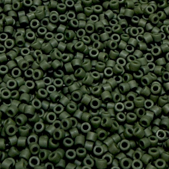 Picture of Miyuki Delica 11/0 DB2291 Frost Opaque Glaze Dark Green x5g