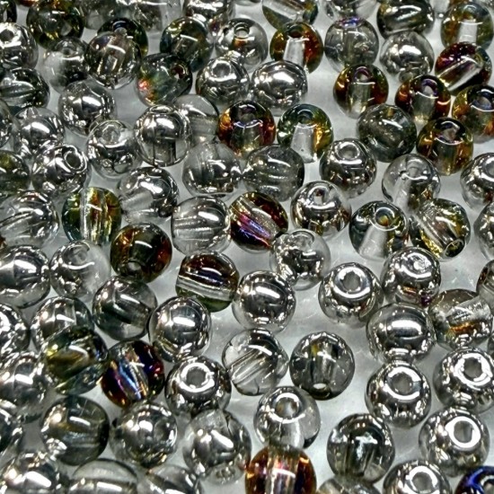 Picture of Round beads 3mm Crystal Volcano x100