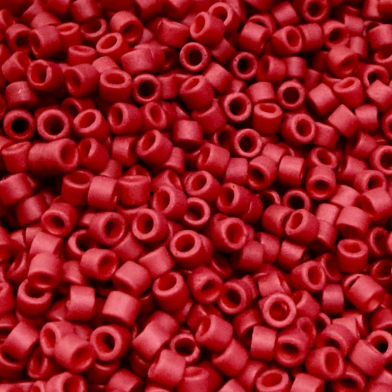 Изображение Miyuki Delica 11/0 DB796 Dyed Mat Opaque Maroon x10g