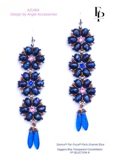 Picture of Oorbellen « Azuria »  – Instant Download or Printed Copy