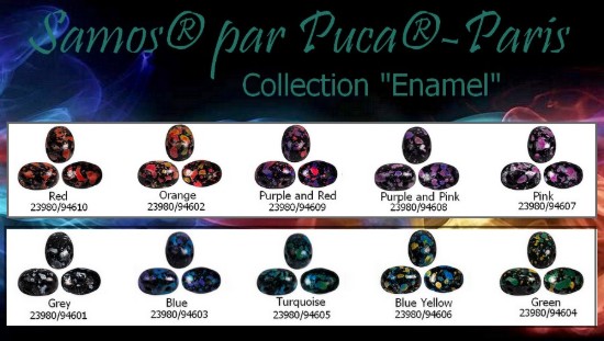Afbeeldingen van Samos® par Puca® 7x5mm Enamel Collection x50g