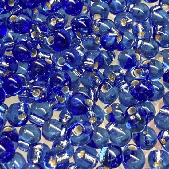 Image de Miyuki Drop 3.4mm 19 Silver Lined Sapphire x10g