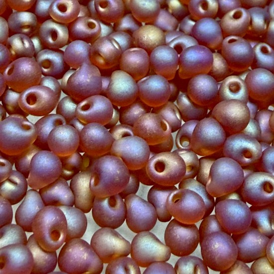 Image de Miyuki Drop 3.4mm 134FR Mat Transparent Light Brown AB x10g