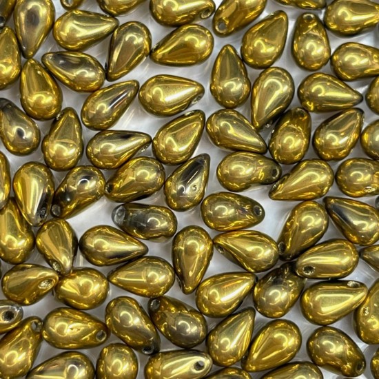 Изображение Side Drill Tear Drop 8x6mm Crystal Amber x25