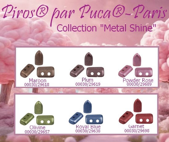 Image de Piros® par Puca® 5x3mm Metal Shine Collection x30g