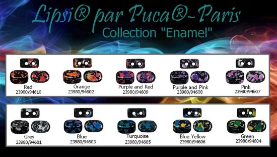 Afbeeldingen van Lipsi® Par Puca® 7x4mm Enamel Collection x50g