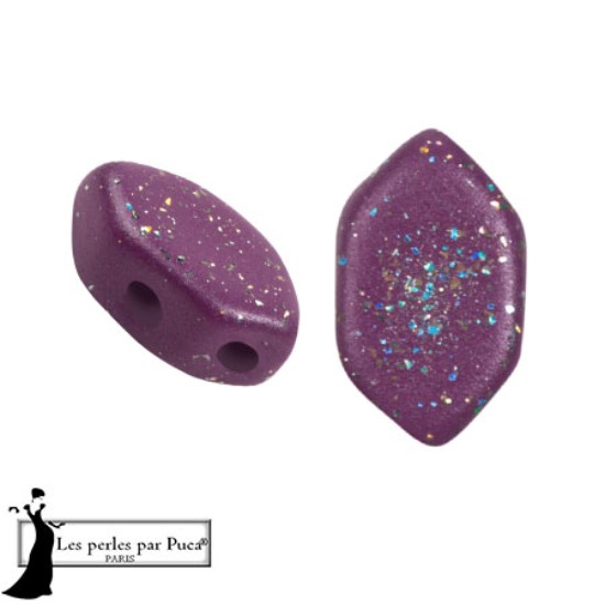 Bild von Paros® par Puca® 7x4mm Constellation Dark Magenta x10g