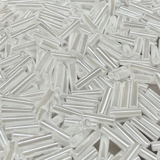 Image de Miyuki Bugles 6mm BGL2-528 White Pearl Ceylon x10g