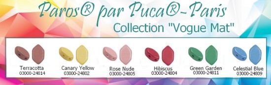 Afbeeldingen van Paros® par Puca® 7x4mm Vogue Mat Collection Yellow x30g