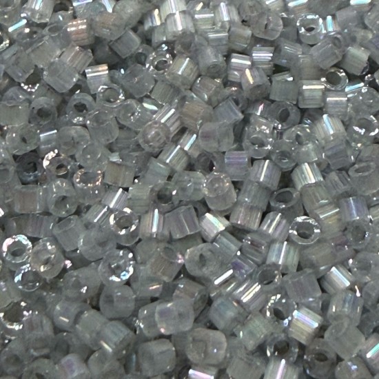 Bild von Miyuki Delica 11/0 DB1871 Silk Inside Dyed Smoke Grey AB x10g
