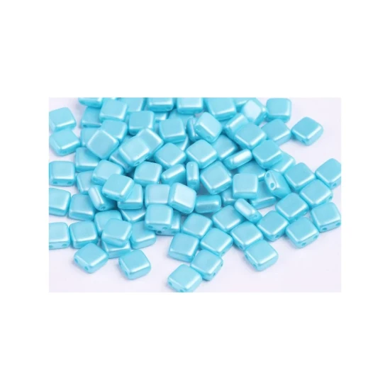 Image de 2-Holes Tile 6mm Pastel Aqua x50
