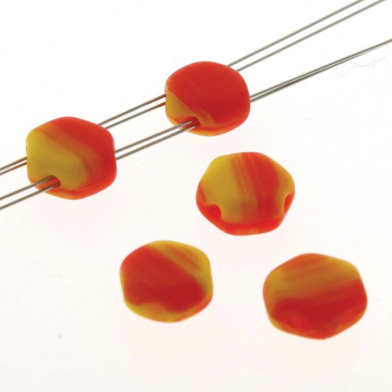 Afbeeldingen van Honeycomb 6mm Hodge Podge Orange Mat x30