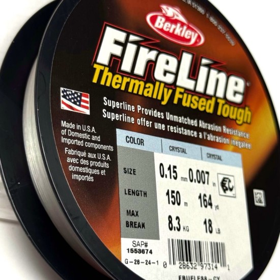Afbeeldingen van FLASH SALE - FireLine 0.15mm Crystal x150m