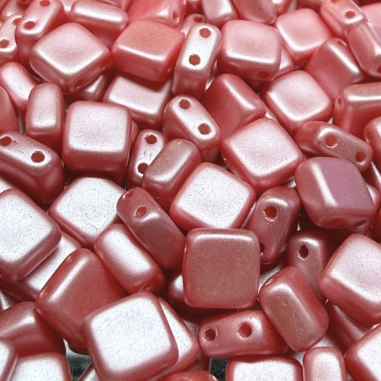 Picture of 2-Holes Tile 6mm Pastel Light Coral x50