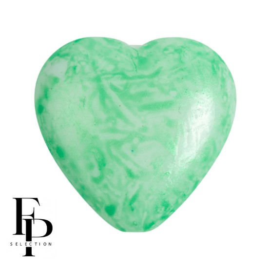 Picture of Hearts 16x15mm Mishmash Green x1