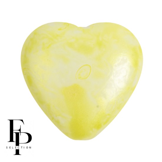 Picture of Hearts 16x15mm Mishmash Lemon x1