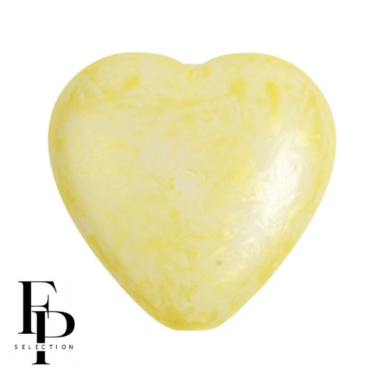 Picture of Hearts 16x15mm Mishmash Yellow x1