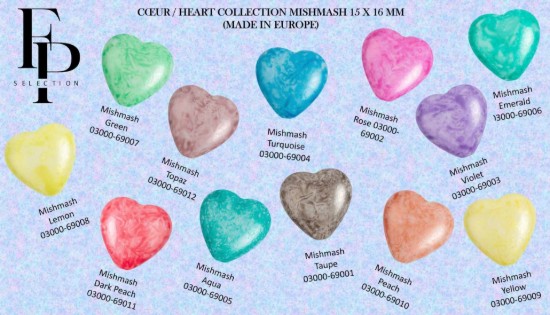 Picture of Hearts 16x15mm Mishmash Collection x12