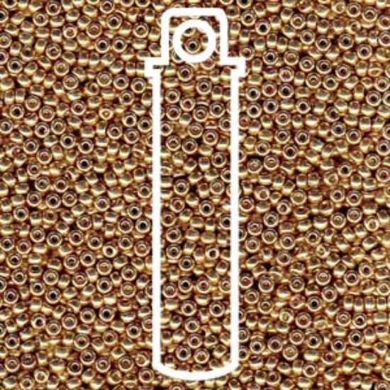 Image de Miyuki Rocaille 15/0 4204 Duracoat Galvanized Champagne x8,2g