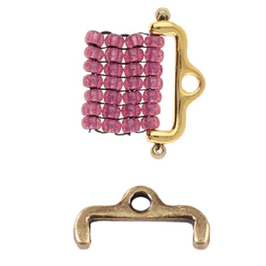 Afbeeldingen van Cymbal - Skafi II Delica Bead Ending 11/0 14x6mm Antique Brass Plate x1