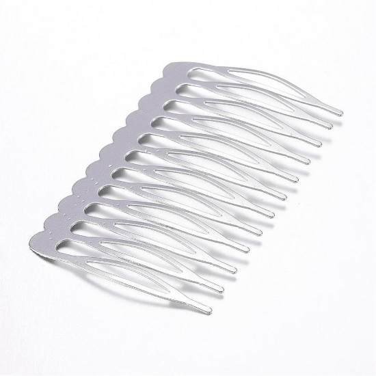 Picture of Hair comb 64x39mm Silver x5