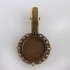 Picture of Alligator Hair clip setting 20mm round Antique Bronze x5