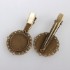 Picture of Alligator Hair clip setting 20mm round Antique Bronze x5