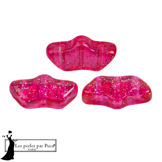 Изображение Delos® par Puca® Transparent Constellation Rose Fuchsia x10g