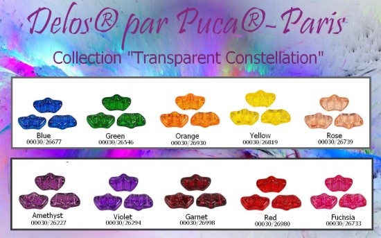 Изображение Delos® par Puca® Transparent Constellation Collection x50g