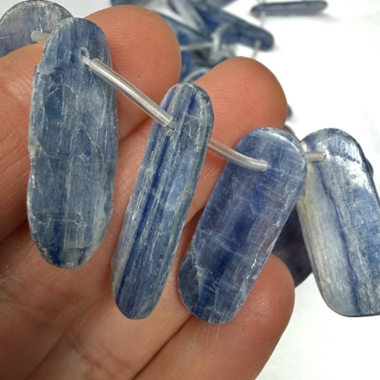 Image de Kyanite bead (natural) 30x10mm Blue x1