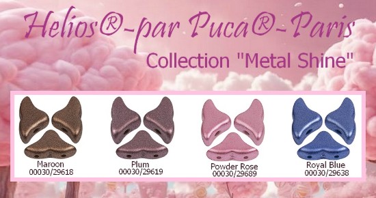 Picture of Hélios® par Puca® 6x10mm Metal Shine Collection x20g