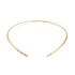 Picture of Stainless Steel Cuff Choker Necklace 13.7cm Textured Gold Plated x1