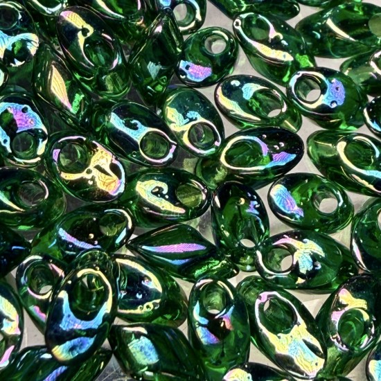 Picture of Miyuki Long Magatama 4x7mm 179 Transparant Green Luster x10g