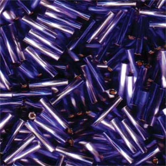 Изображение Miyuki Twist Bugle 12mm TW2712-3934 Silver Lined Clear/Cobalt x10g