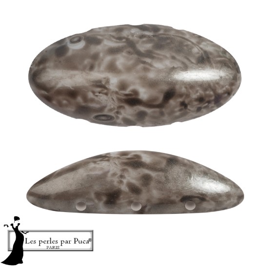 Изображение Athos 3-hole Par Puca bead 20x10mm Mishmash Taupe x1